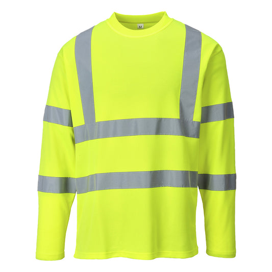 Hi-Vis Cotton Comfort T-Shirt L/S, Morgans PW