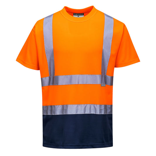 Hi-Vis Contrast T-Shirt S/S, Morgans PW