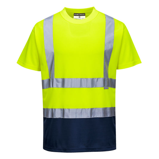 Hi-Vis Contrast T-Shirt S/S, Morgans PW