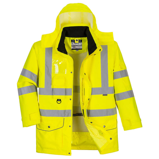 Hi-Vis Breathable 7-in-1 Traffic Jacket, Morgans PW