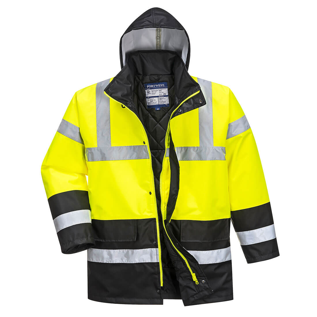 Hi-Vis Contrast Winter Traffic Jacket, Morgans PW