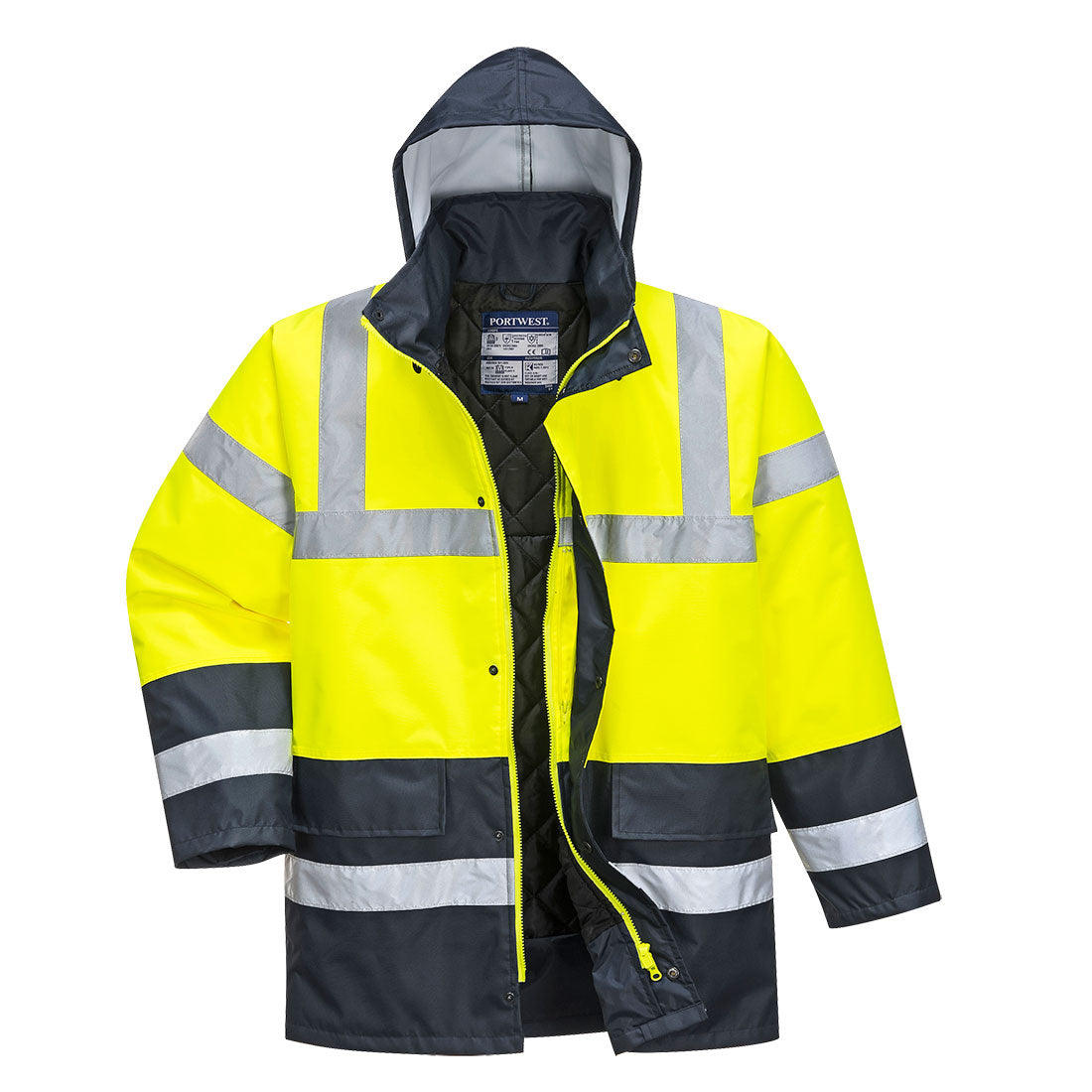 Hi-Vis Contrast Winter Traffic Jacket, Morgans PW