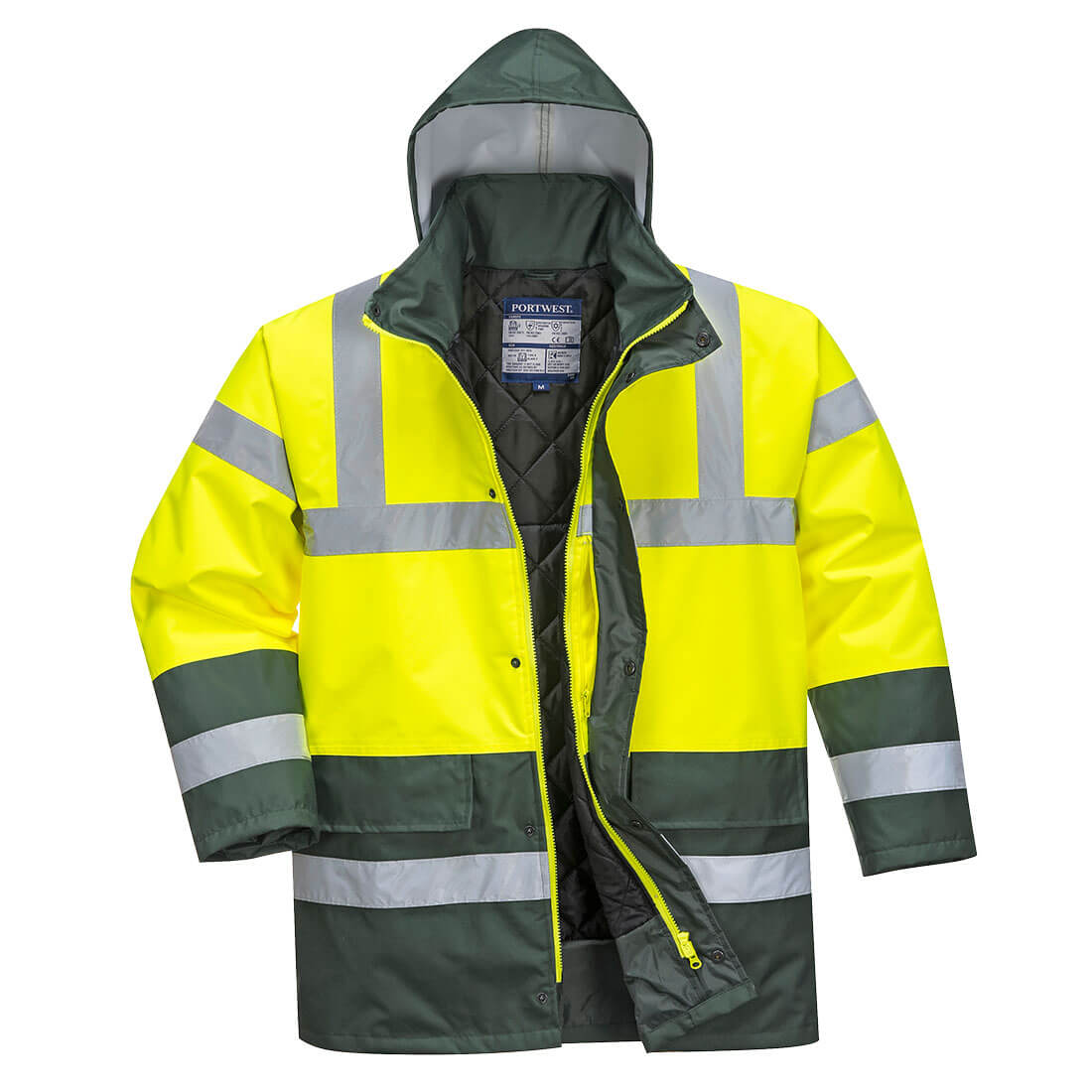 Hi-Vis Contrast Winter Traffic Jacket, Morgans PW