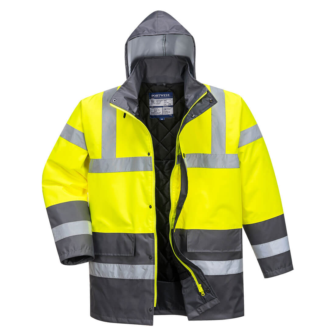 Hi-Vis Contrast Winter Traffic Jacket, Morgans PW