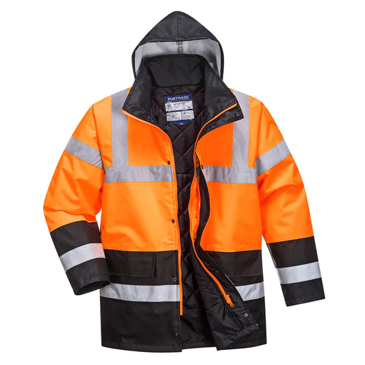 Hi-Vis Contrast Winter Traffic Jacket, Morgans PW