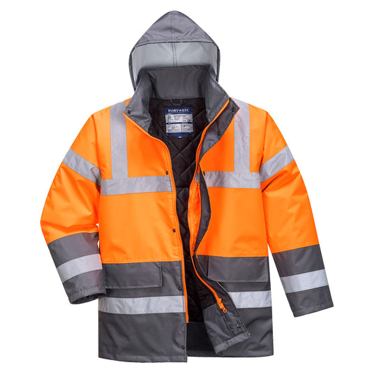 Hi-Vis Contrast Winter Traffic Jacket, Morgans PW