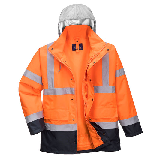 Hi-Vis 4-in-1 Contrast Traffic Jacket, Morgans PW