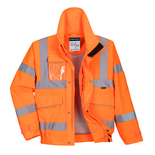 Hi-Vis Extreme Rain Bomber Jacket, Morgans PW