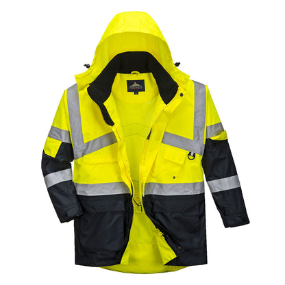 Hi-Vis Breathable Contrast Rain Jacket, Morgans PW