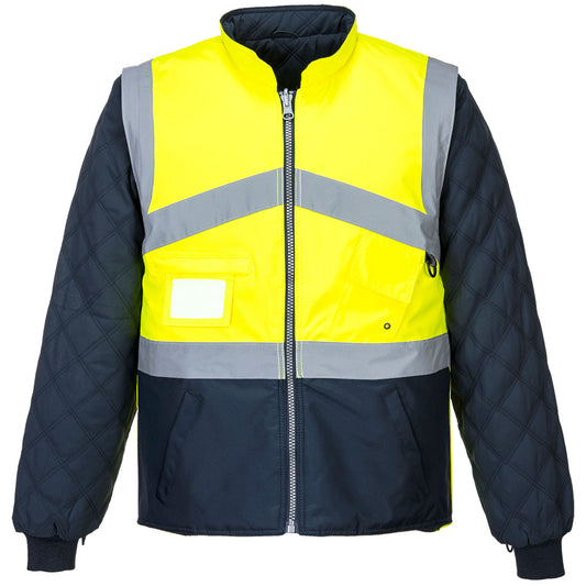 Hi-Vis Breathable 2-in-1 Contrast Reversible Jacket, Morgans PW