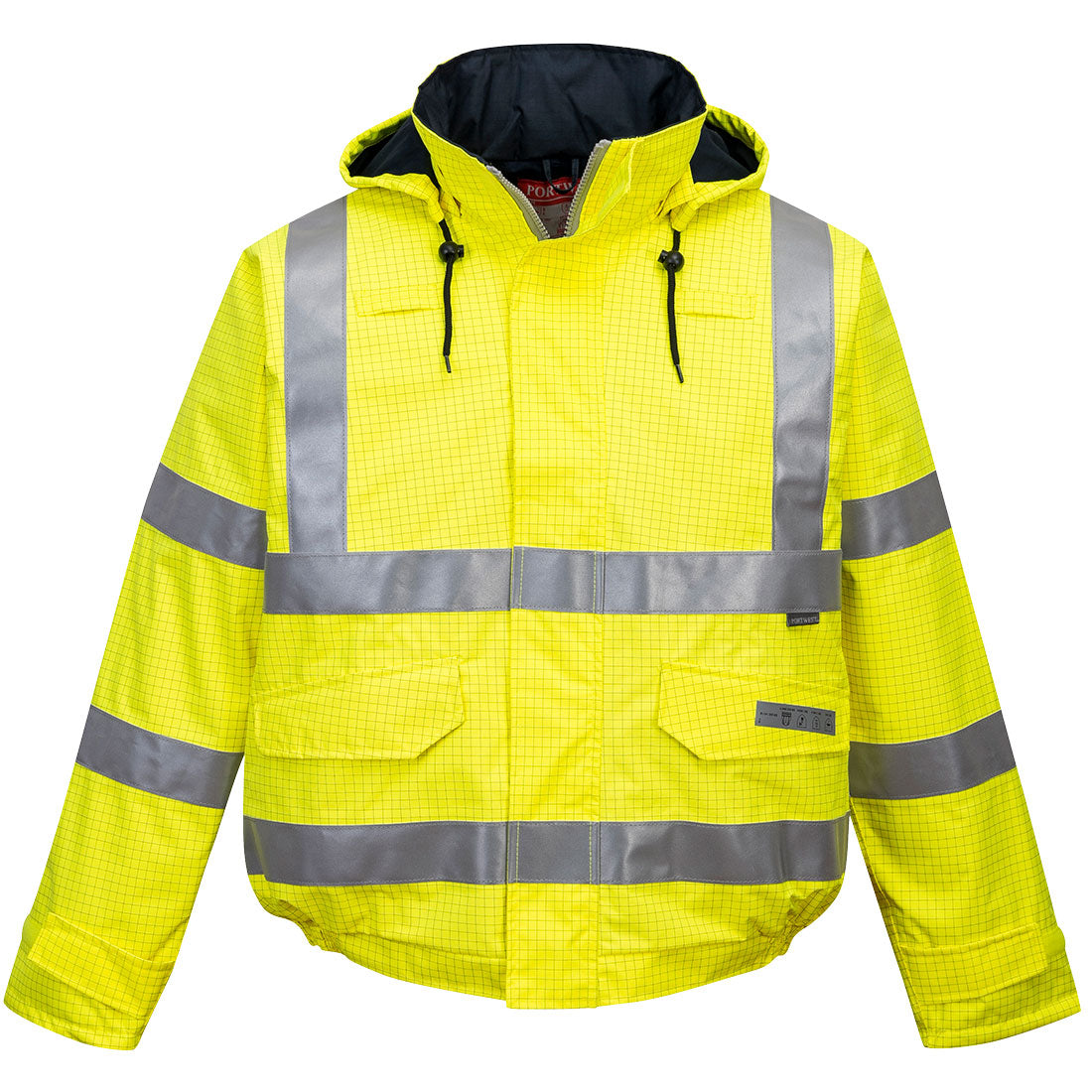 Bizflame Rain Hi-Vis Antistatic FR Bomber Jacket, Morgans PW