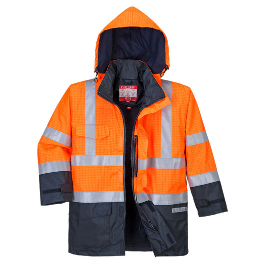 Bizflame Rain Hi-Vis Multi-Protection Jacket, Morgans PW