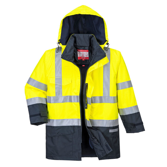 Bizflame Rain Hi-Vis Multi-Protection Jacket, Morgans PW