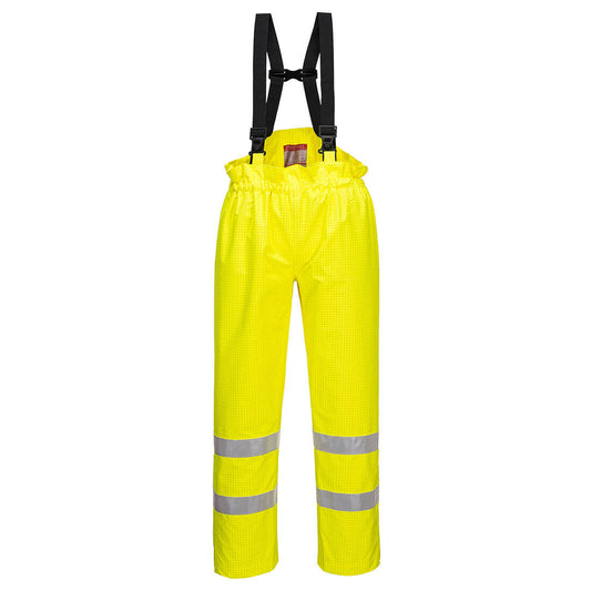 Bizflame Rain Unlined  Hi-Vis Antistatic FR Trousers, Morgans PW