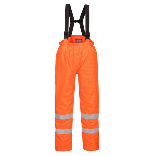 Bizflame Rain Lined Hi-Vis Antistatic FR Trousers, Morgans PW