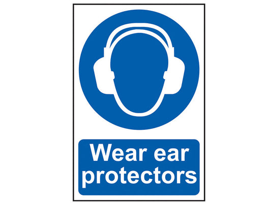 Wear Ear Protectors - PVC 200 x 300mm, Scan