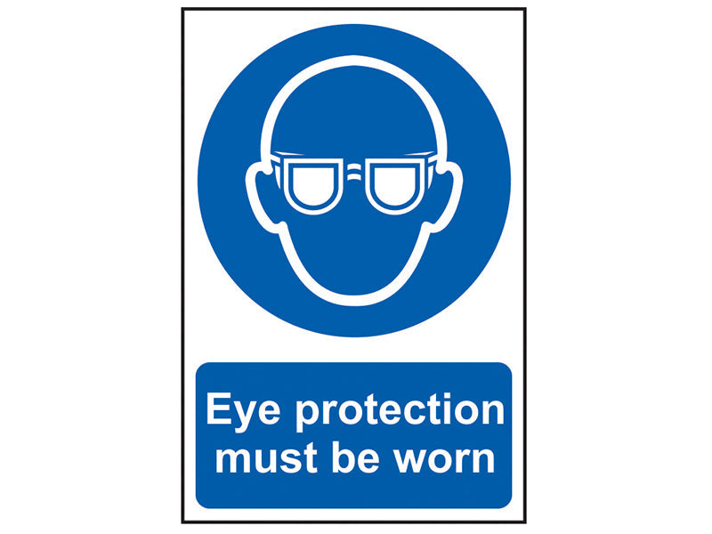 Eye Protection Must Be Worn - PVC 200 x 300mm, Scan