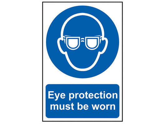 Eye Protection Must Be Worn - PVC 200 x 300mm, Scan