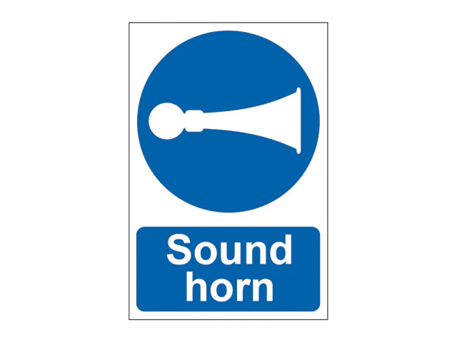 Sound Horn  - PVC Sign 200 x 300mm, Scan