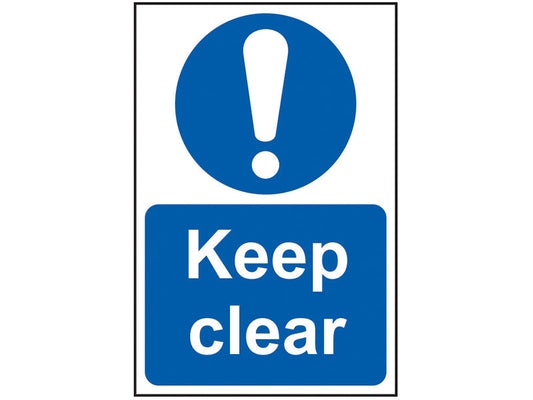 Keep Clear - PVC 200 x 300mm, Scan