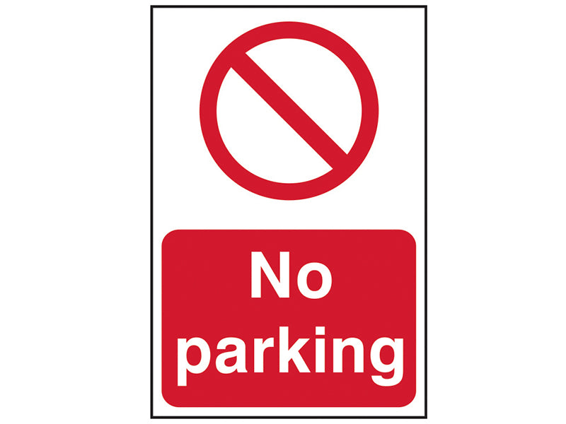 No Parking - PVC 200 x 300mm, Scan