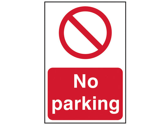 No Parking - PVC 200 x 300mm, Scan