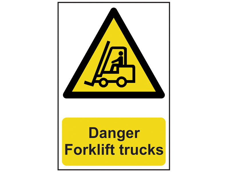 Danger Forklift Trucks - PVC 200 x 300mm, Scan