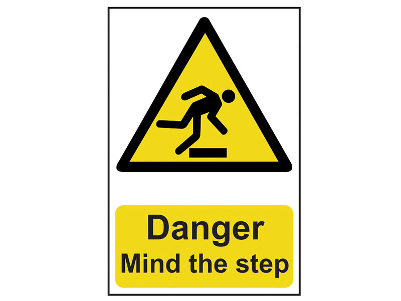 Danger Mind The Step - PVC 200 x 300mm, Scan