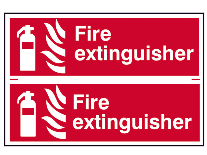 Fire Extinguisher - PVC 300 x 100mm, Scan