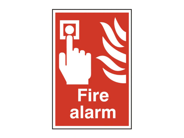 Fire Alarm - PVC Sign 200 x 300mm, Scan