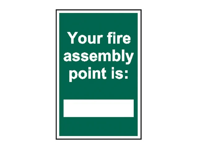 Your Fire Assembly Point is - PVC Sign 200 x 300mm, Scan