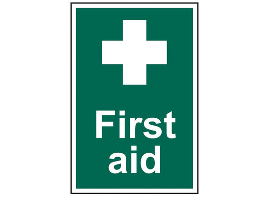 First Aid - PVC 200 x 300mm, Scan