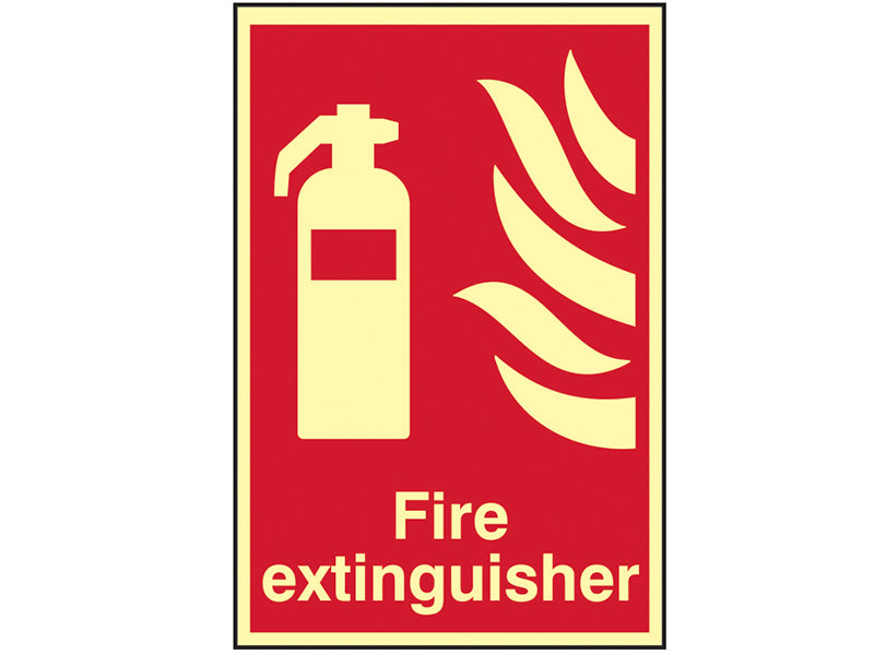 Fire Extinguisher Photoluminescent - 200 x 300mm, Scan