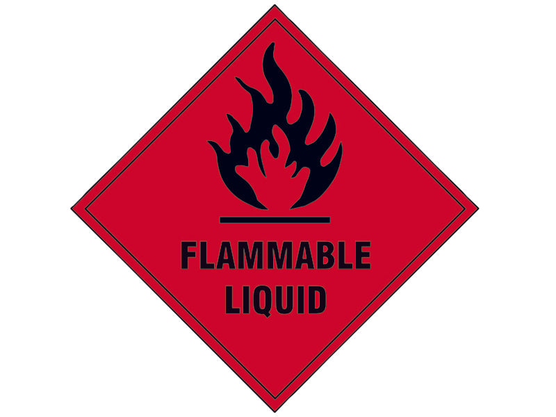 Flammable Liquid SAV - 100 x 100mm, Scan