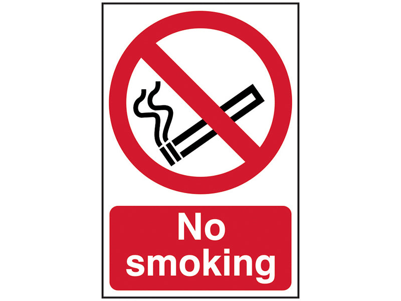 No Smoking - PVC 400 x 600mm, Scan