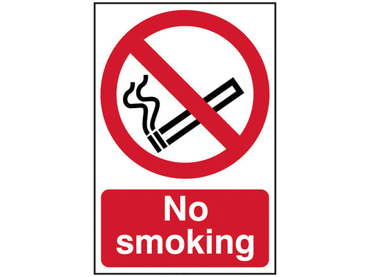 No Smoking - PVC 400 x 600mm, Scan