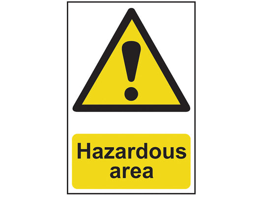 Hazardous Area - PVC 400 x 600mm, Scan