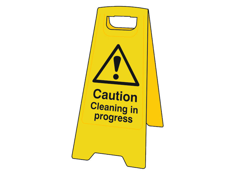 Heavy-Duty 'A' Board: Caution Cleaning In Progress, Scan