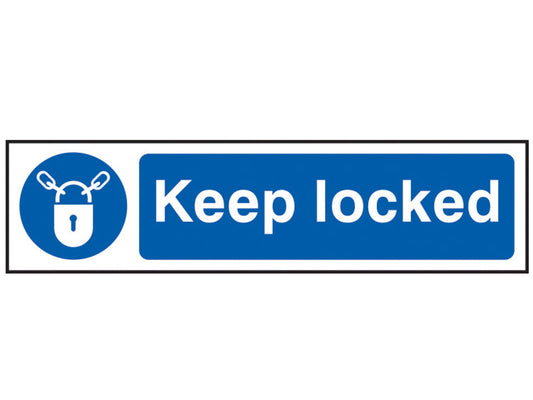 Keep Locked - PVC 200 x 50mm, Scan