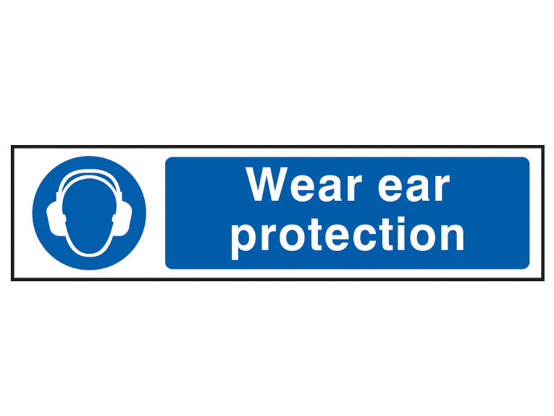 Wear Ear Protection - PVC 200 x 50mm, Scan