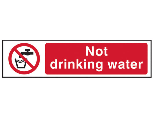 Not Drinking Water - PVC 200 x 50mm, Scan