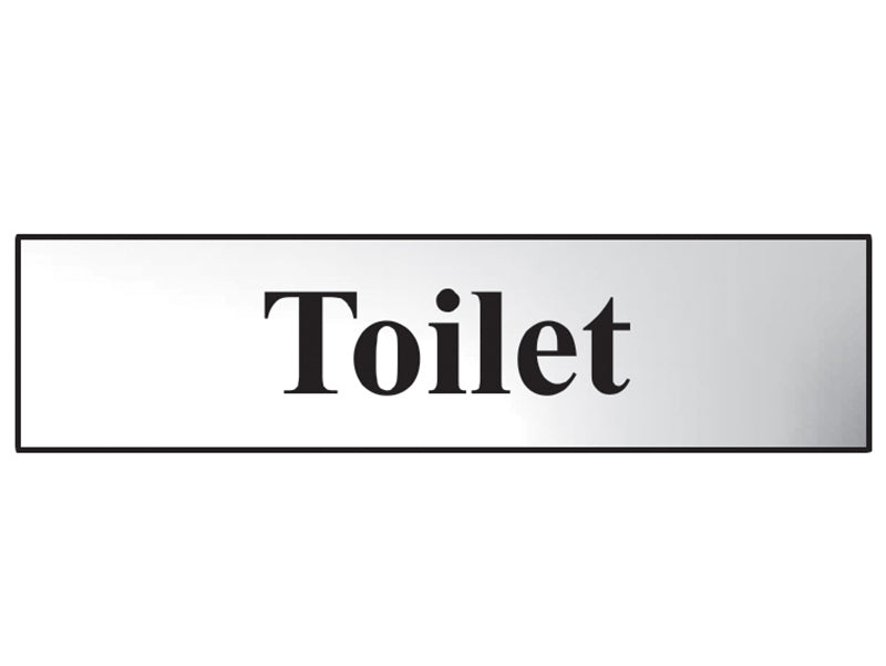 Toilet - Polished Chrome Effect 200 x 50mm, Scan