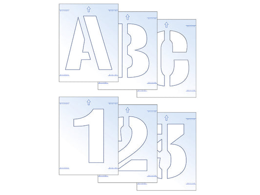 Letter & Number Stencil Kit 25mm, Scan