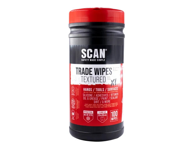 Heavy-duty Trade Wipes (Tub 100), Scan