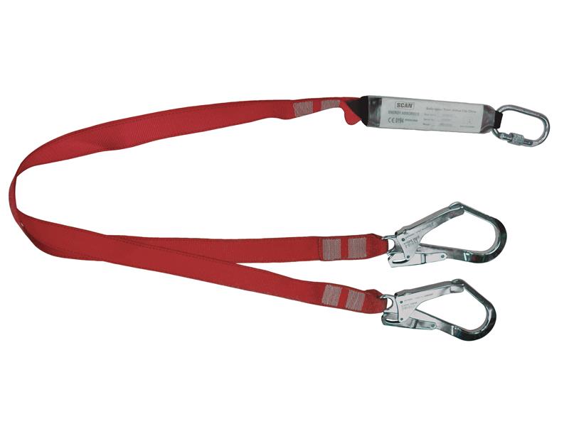 Fall Arrest Twin Lanyard 1.8m, Scan