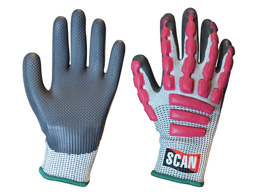 Anti-Impact Latex Cut 5 Gloves - M (Size 8), Scan