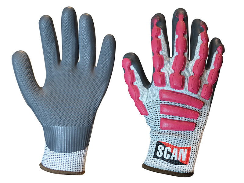 Anti-Impact Latex Cut 5 Gloves - XL (Size 10), Scan