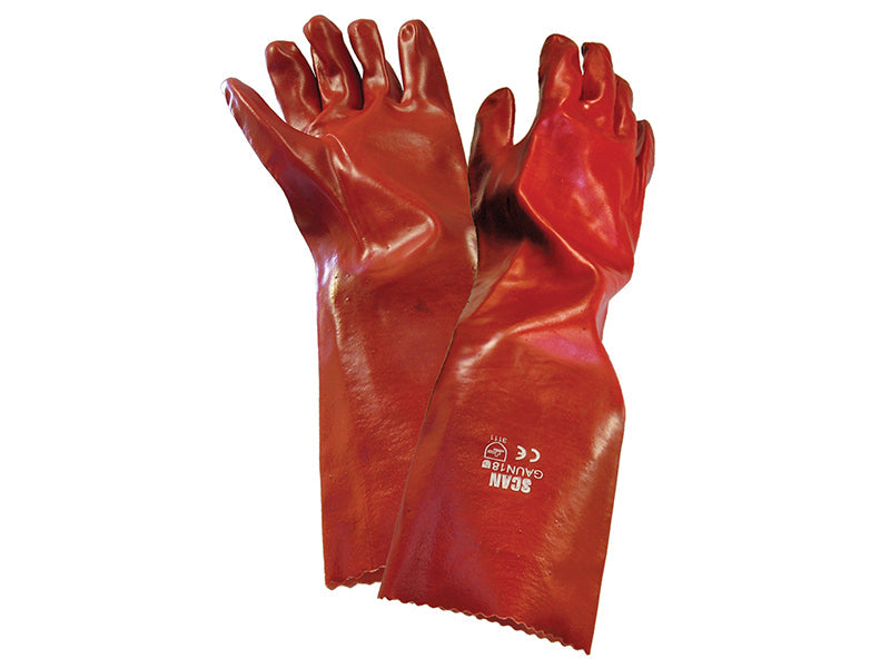 PVC Gauntlet 45cm (18in) - L (Size 9), Scan