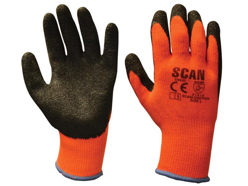 Thermal Latex Coated Gloves - XL(Size 10), Scan