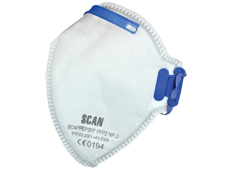 Fold Flat Disposable Mask FFP2 Protection (Pack 3), Scan